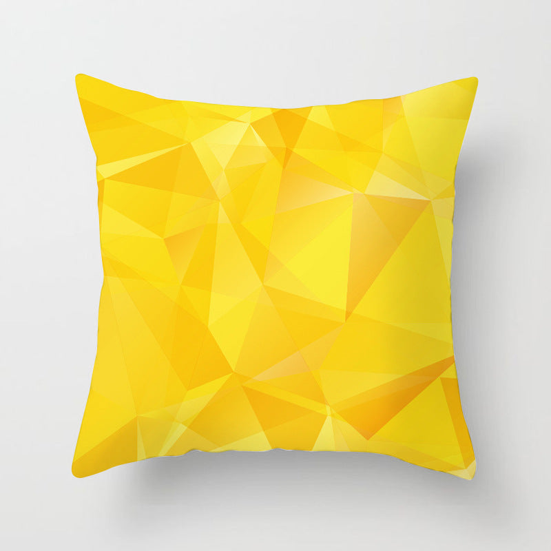 Nordic Simple New Yellow Black Abstract Geometric Pillow Cover Fashion Home Sofa Fabric Craft Pillow Cushion Cover