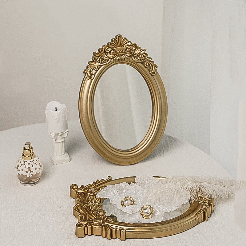 Retro Mirror Photo Props Tray Decoration