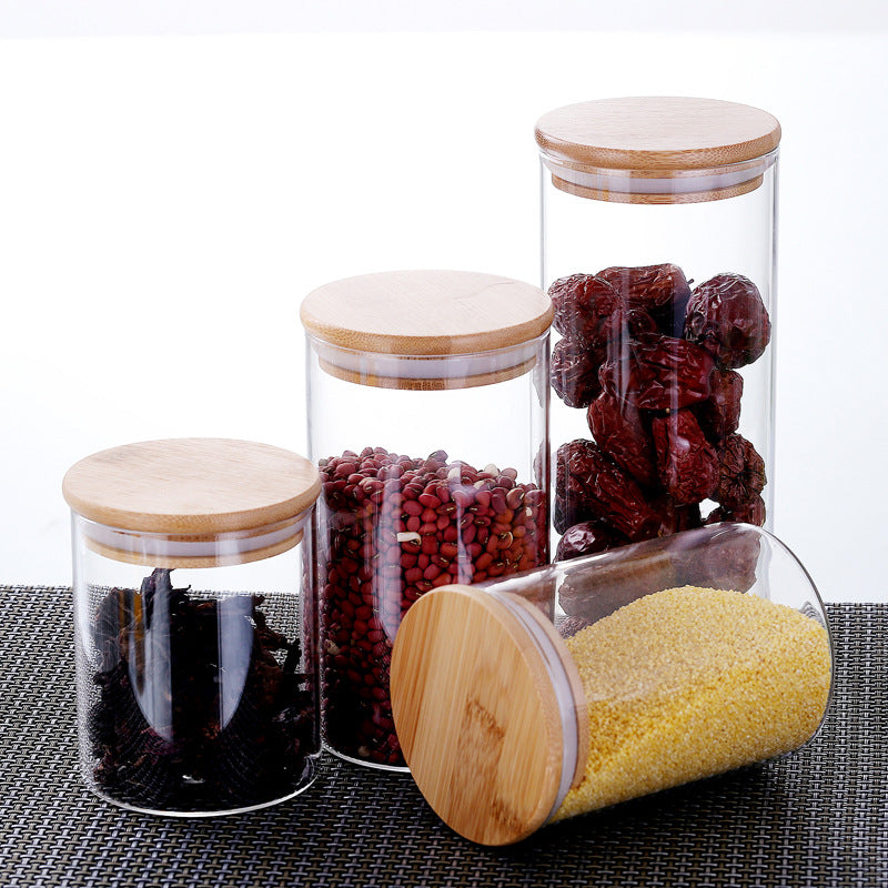 Room glass storage jar