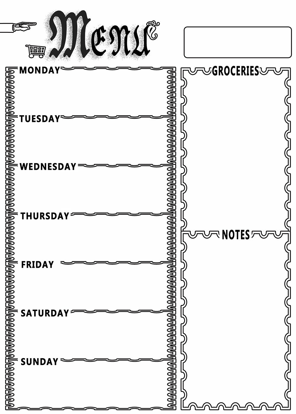 Magnetic plan table refrigerator magnet