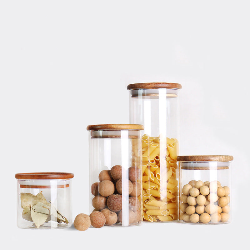 Room glass storage jar