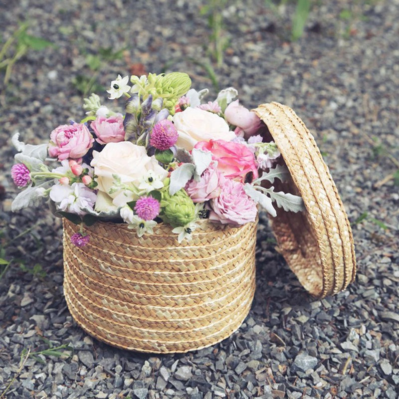 Woven storage basket