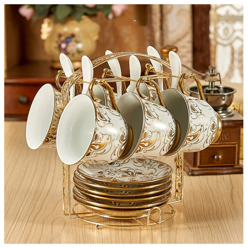 Coffee Cup Set Luxury Bone Set Cup Porcelain Ceramic Saucer Tea Set Tea