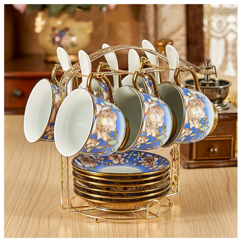 Coffee Cup Set Luxury Bone Set Cup Porcelain Ceramic Saucer Tea Set Tea