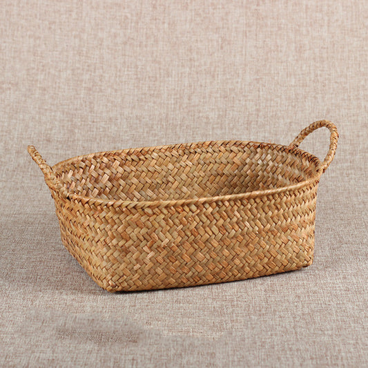 Straw Organizing Basket Storage Basket Basket