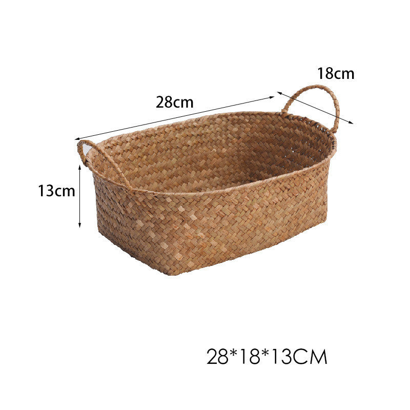 Desktop Storage Sea Fruit Tray Straw Basket Basket Snack Basket