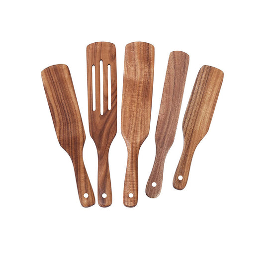 Acacia Teak Spatula Cooking kitchen Utensil Set Wooden Spurtles