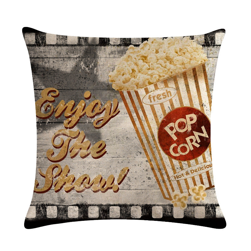 Retro Style Series Linen Sofa Pillow Car Cushion Cover Bay Window Cushion