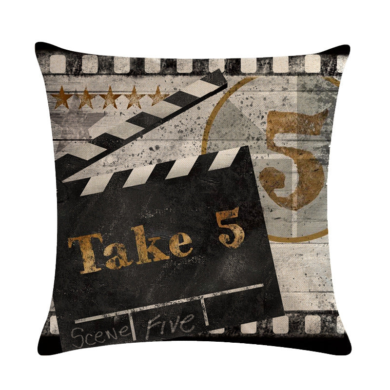 Retro Style Series Linen Sofa Pillow Car Cushion Cover Bay Window Cushion