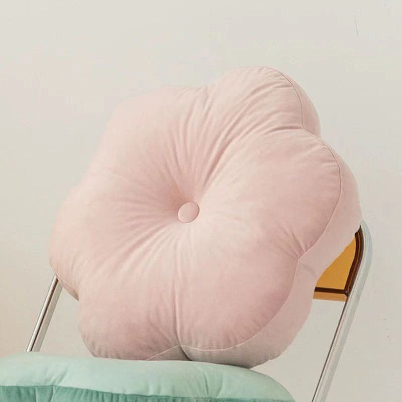 Ins Solid Color Petal Pillow Sofa Cushion