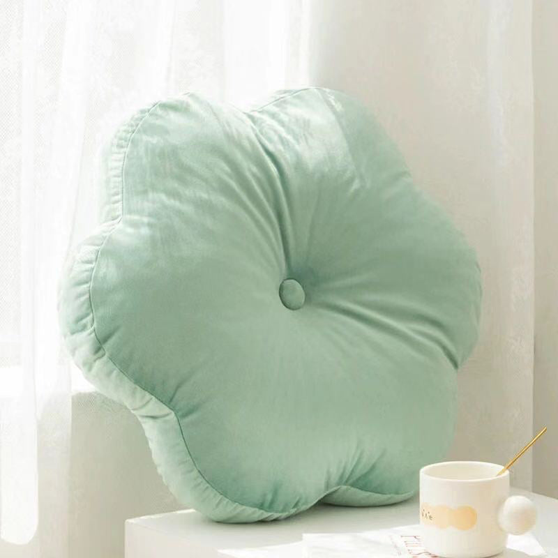 Ins Solid Color Petal Pillow Sofa Cushion