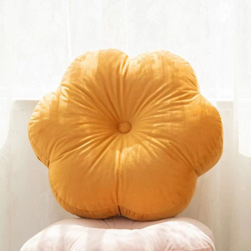 Ins Solid Color Petal Pillow Sofa Cushion