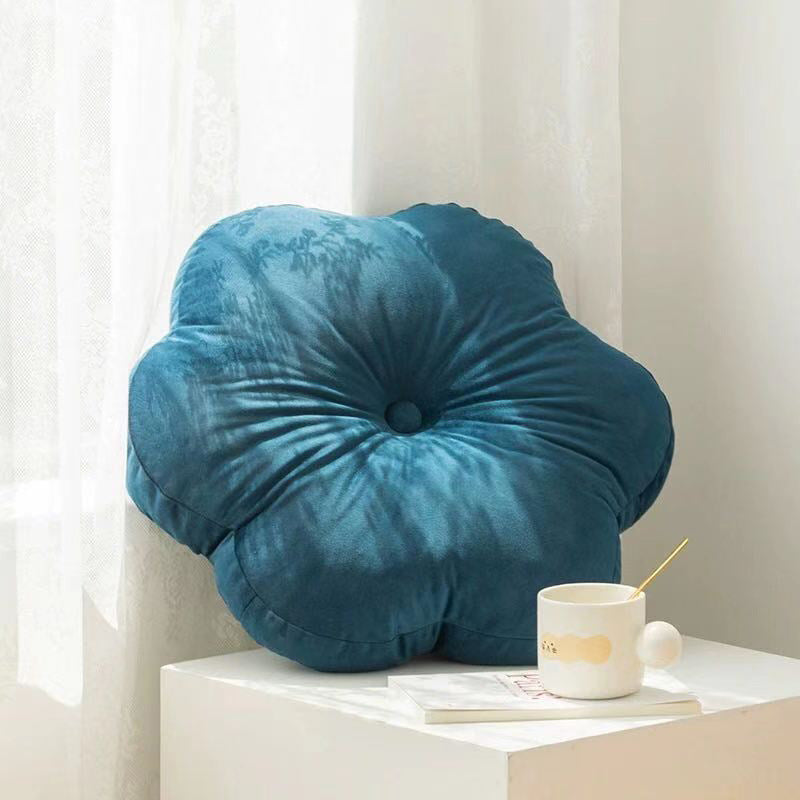 Ins Solid Color Petal Pillow Sofa Cushion