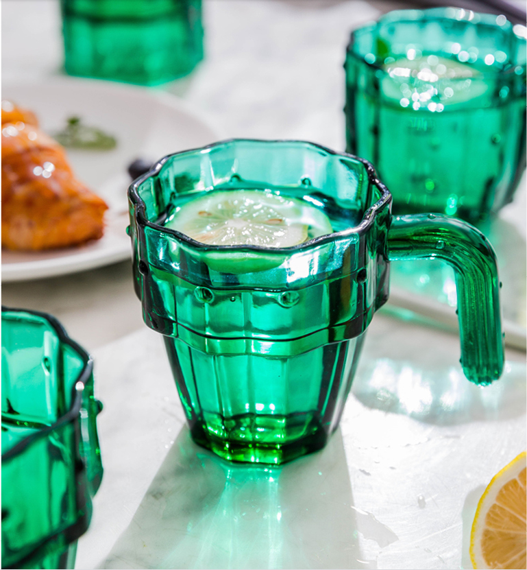 Simple Household Cactus Glass Cup Set