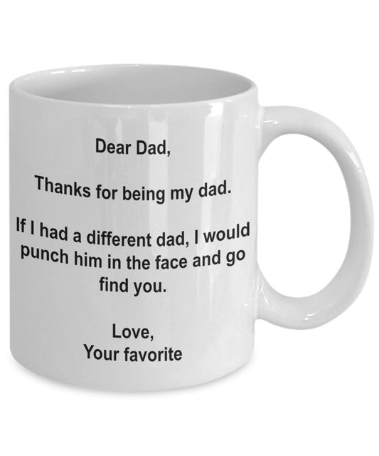 Dad Ceramic Coffee Mark Cup Custom Water Cup