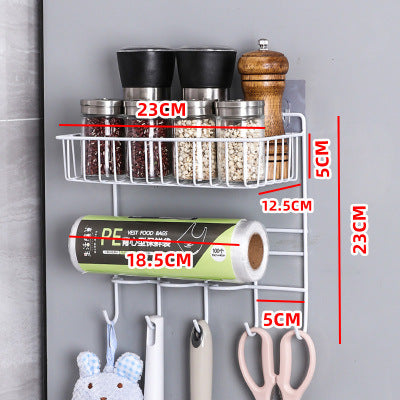 Multifunctional Refrigerator Side Frame, Multi-Layer Side Frame, Kitchen Utensils Foldable Hook