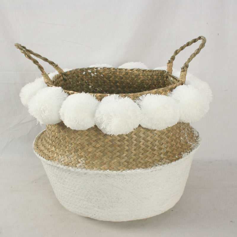 103 Bottom Coloring Belly Diameter 35 Mouth With Seventeen 6cm Toy Storage Baskets Woven Basket Hand-woven Straw Basket