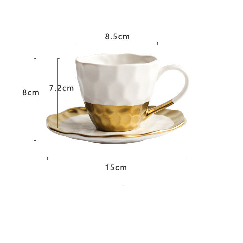 Simple Ceramic Coffee Cup Set Afternoon Tea Cup Flower Tea Set