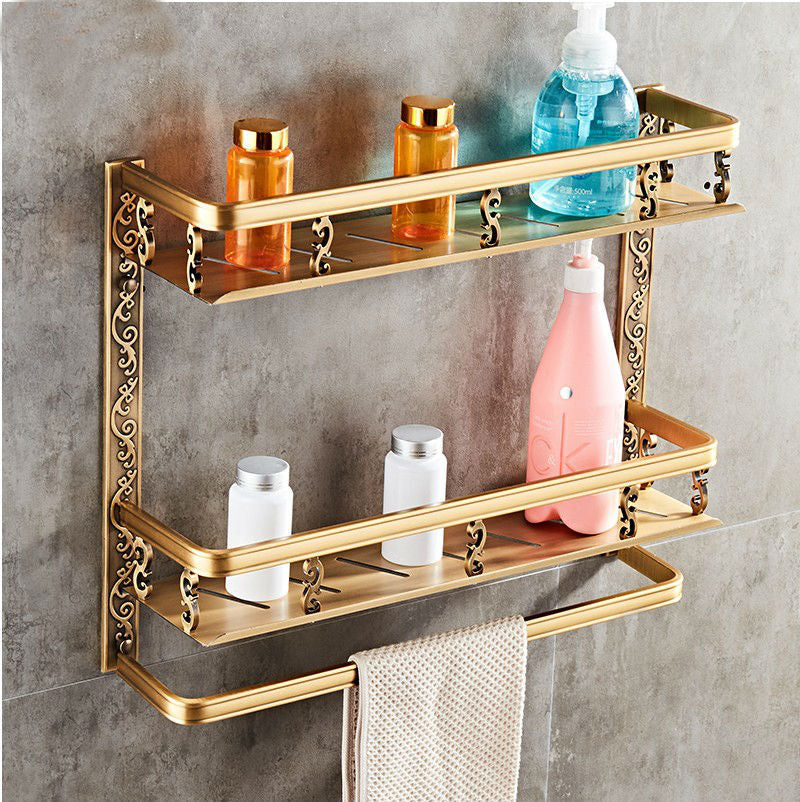 European style bathroom shelf double bathroom