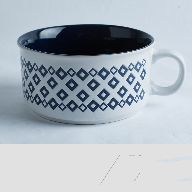 Defective Large-capacity Creative Ceramic Cups And Bowls For Home