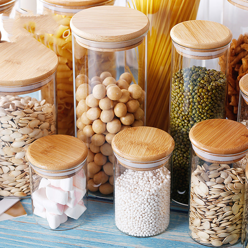 Room glass storage jar