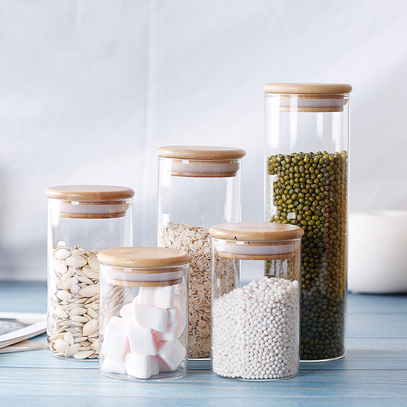 Room glass storage jar