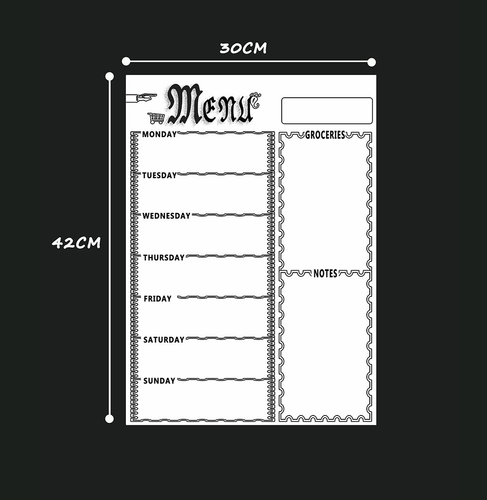 Magnetic plan table refrigerator magnet