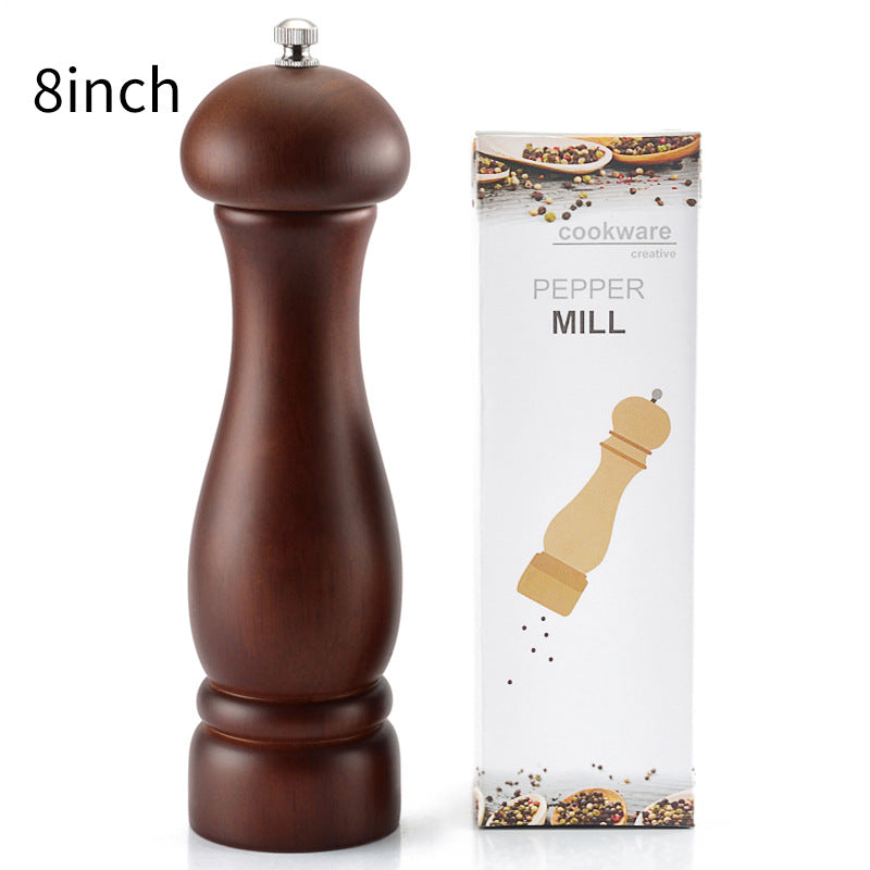 Pepper Grinder Solid Wood Pepper Black Pepper Powder Seasoning Can