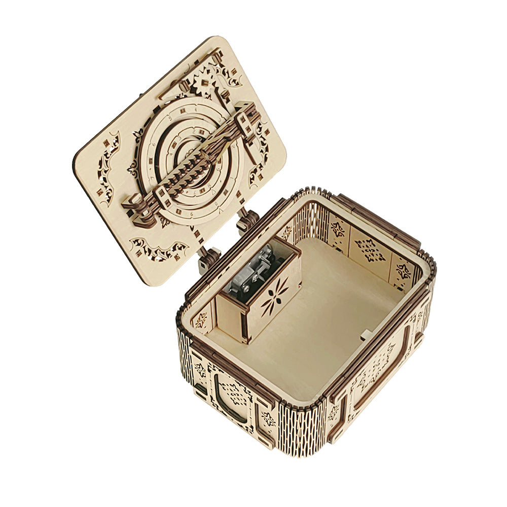 Stereo Jigsaw Wood Jewelry Box Ornaments