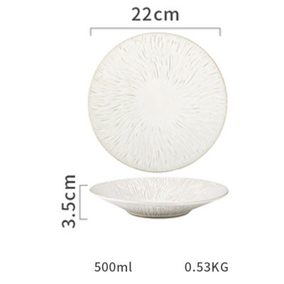 Creative Nordic Style Ceramic Western Dinner Plate Home