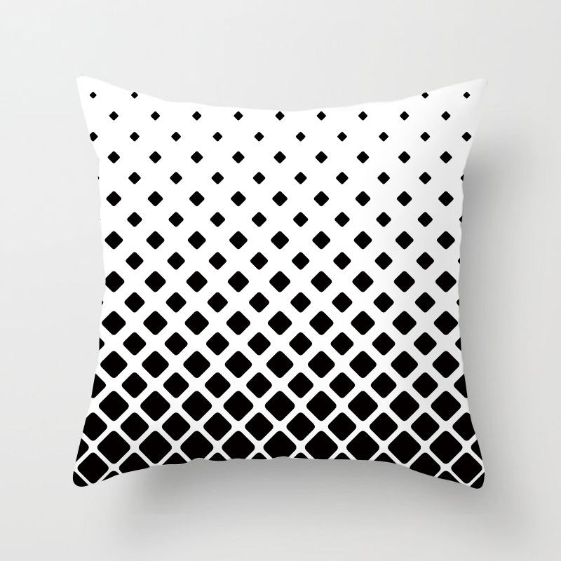 Nordic Simple New Yellow Black Abstract Geometric Pillow Cover Fashion Home Sofa Fabric Craft Pillow Cushion Cover