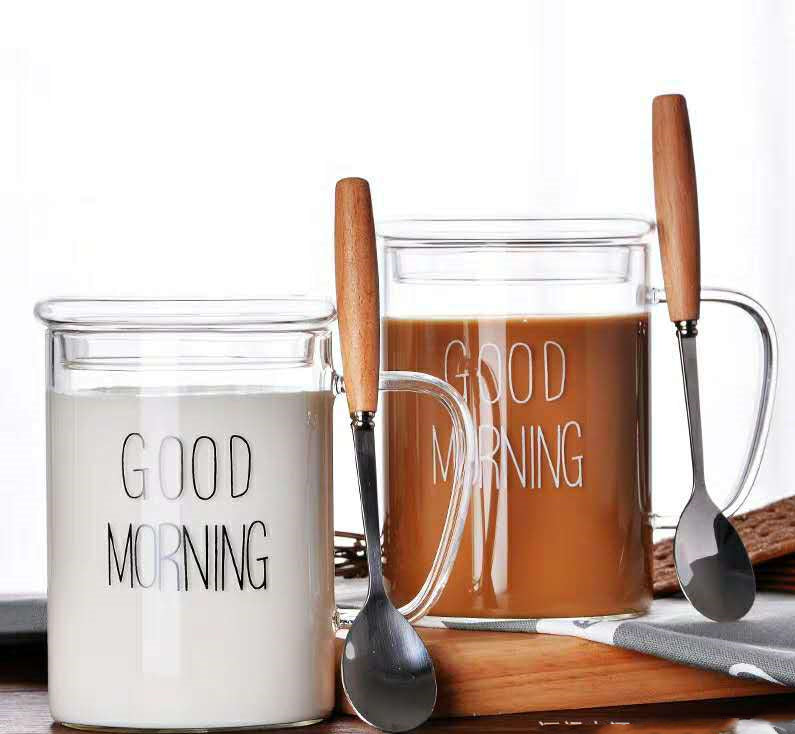 Breakfast alphabet milk cup coffee cup