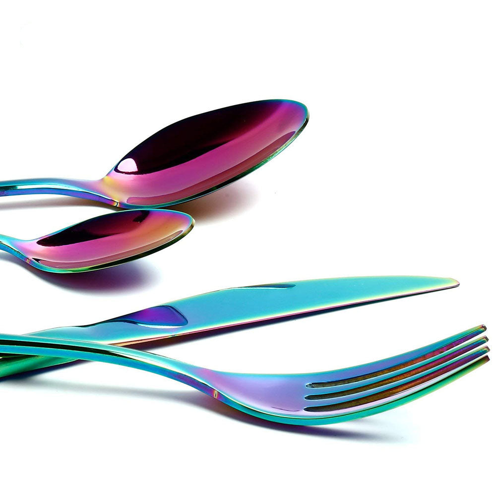 Symphony gold-plated stainless steel cutlery set