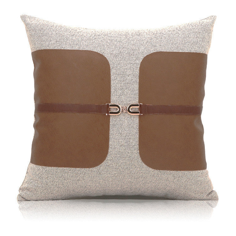 Rustic Cotton Linen Fabric Pillow Cushion