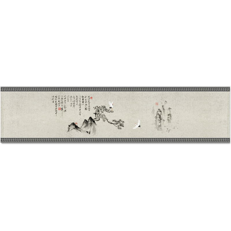 Cotton And Linen Tea Mat Zen Waterproof Cloth Table Runner