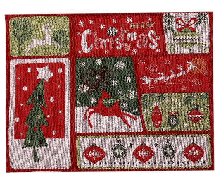 Christmas Placemat Family Table Atmosphere Decoration Supplies