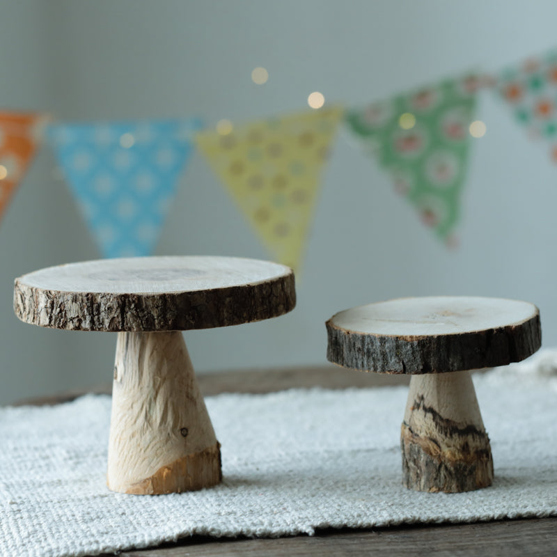 Outdoor Dessert Table Wooden Cake Stand Tray