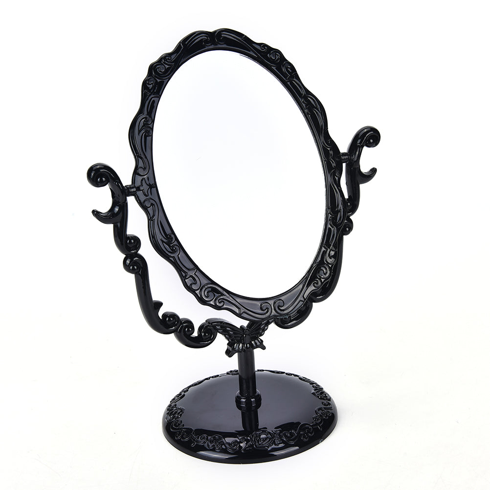 Retro black vanity mirror