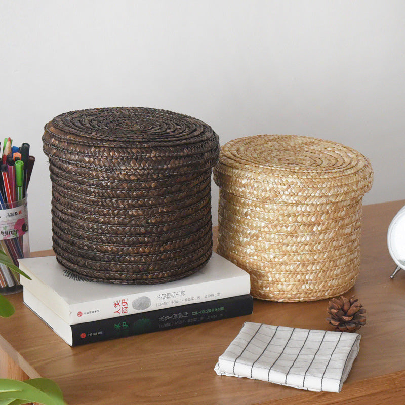 Woven storage basket