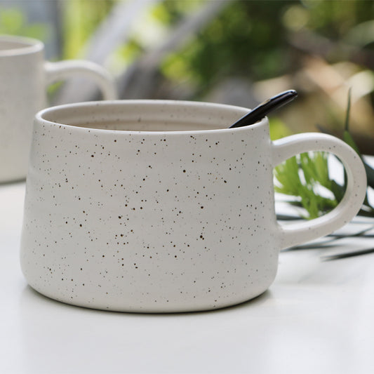 Ceramic large capacity coffee cup