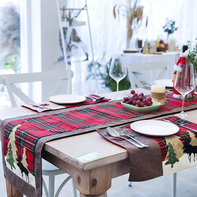 Table cloth tea table table flag