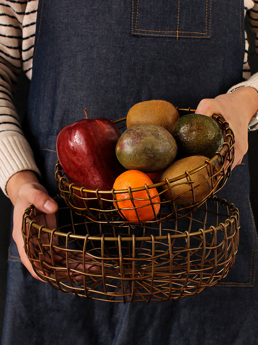 Wrought Iron Fruit Tray Basket