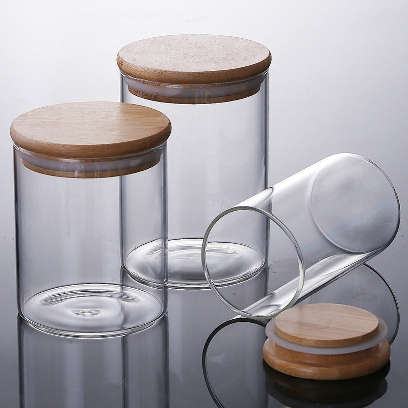 Room glass storage jar