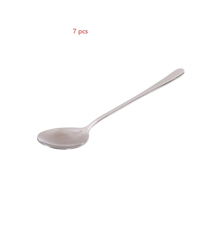 Tableware titanium plated long handle spoon