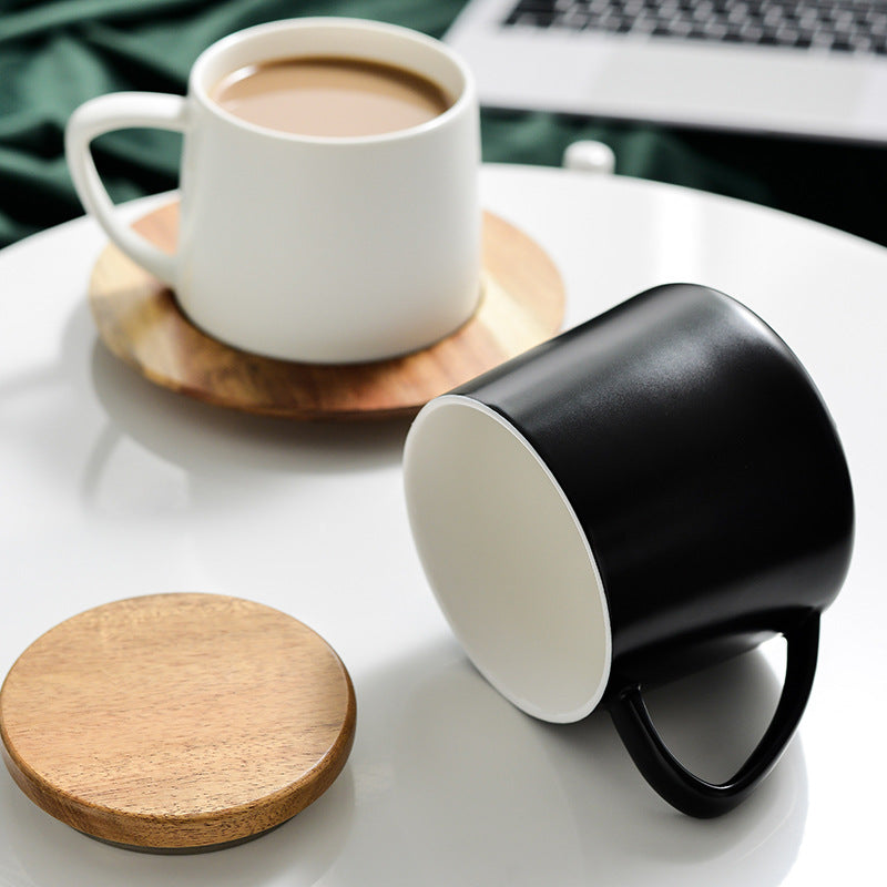 Ceramic coffee cup set for lovers cup