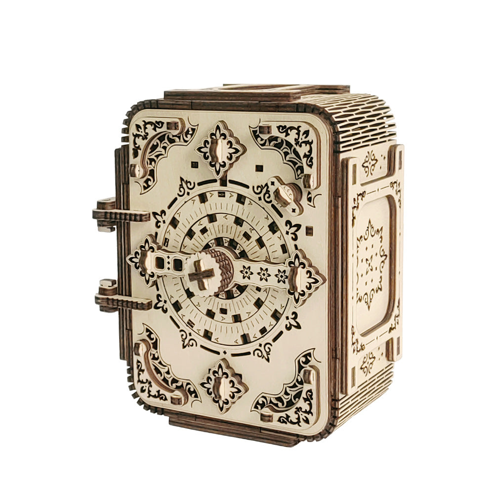 Stereo Jigsaw Wood Jewelry Box Ornaments