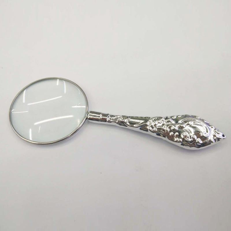 Metal handheld optical glass magnifying glass