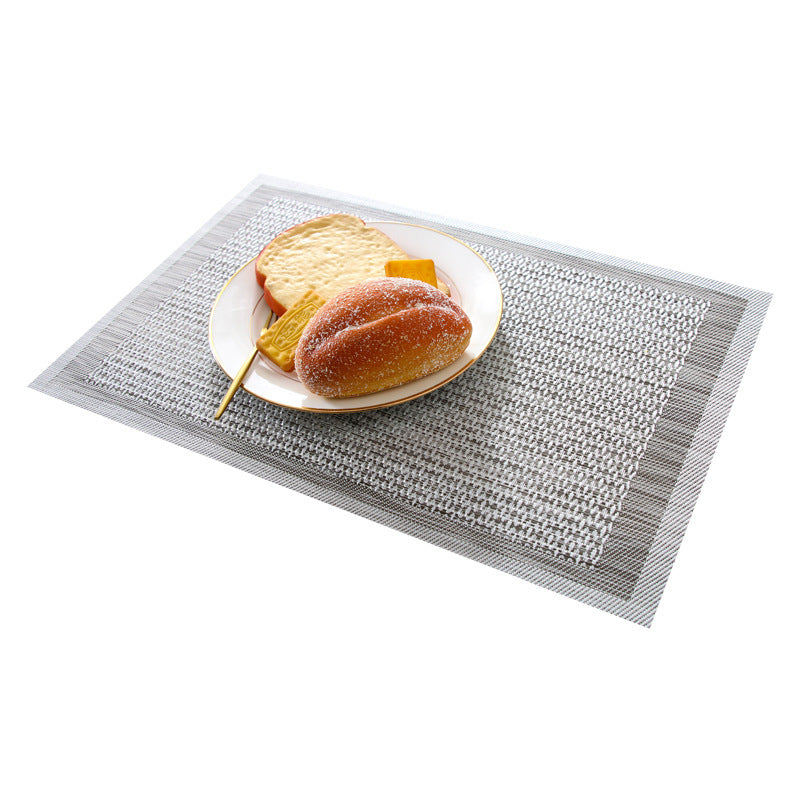 Plain PVC Rectangular Table Cloth Western-style Placemat