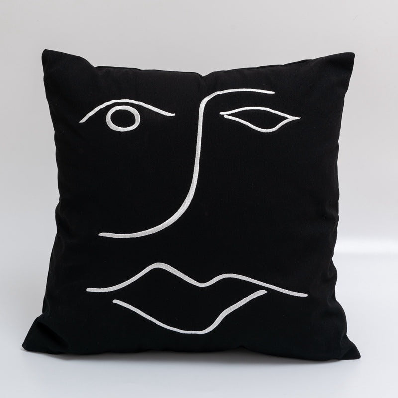 Plain Cotton Printed Model House Decorative Cushion