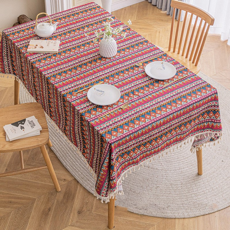 Ethnic Style Tablecloth Bohemian Table Cloth Ins Camping Placemats